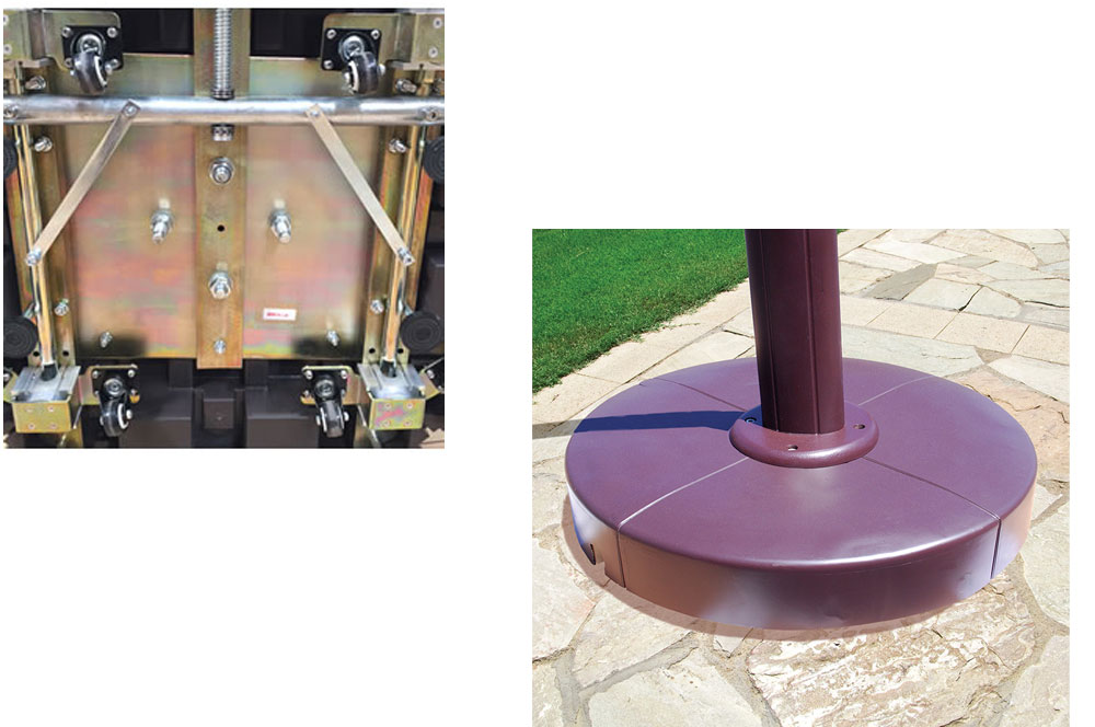 13′ Cantilever Umbrella w/Base by Galtech International